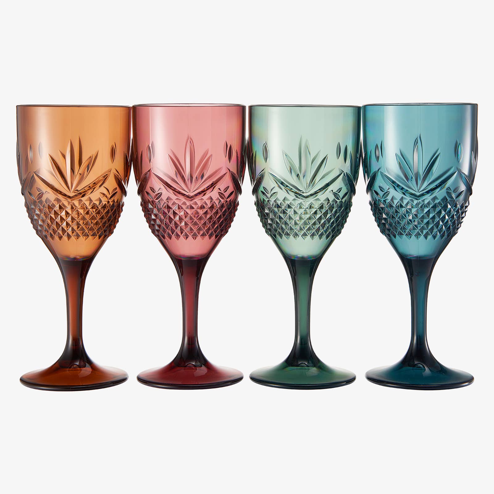 Unbreakable Acrylic Colored Wine Glasses