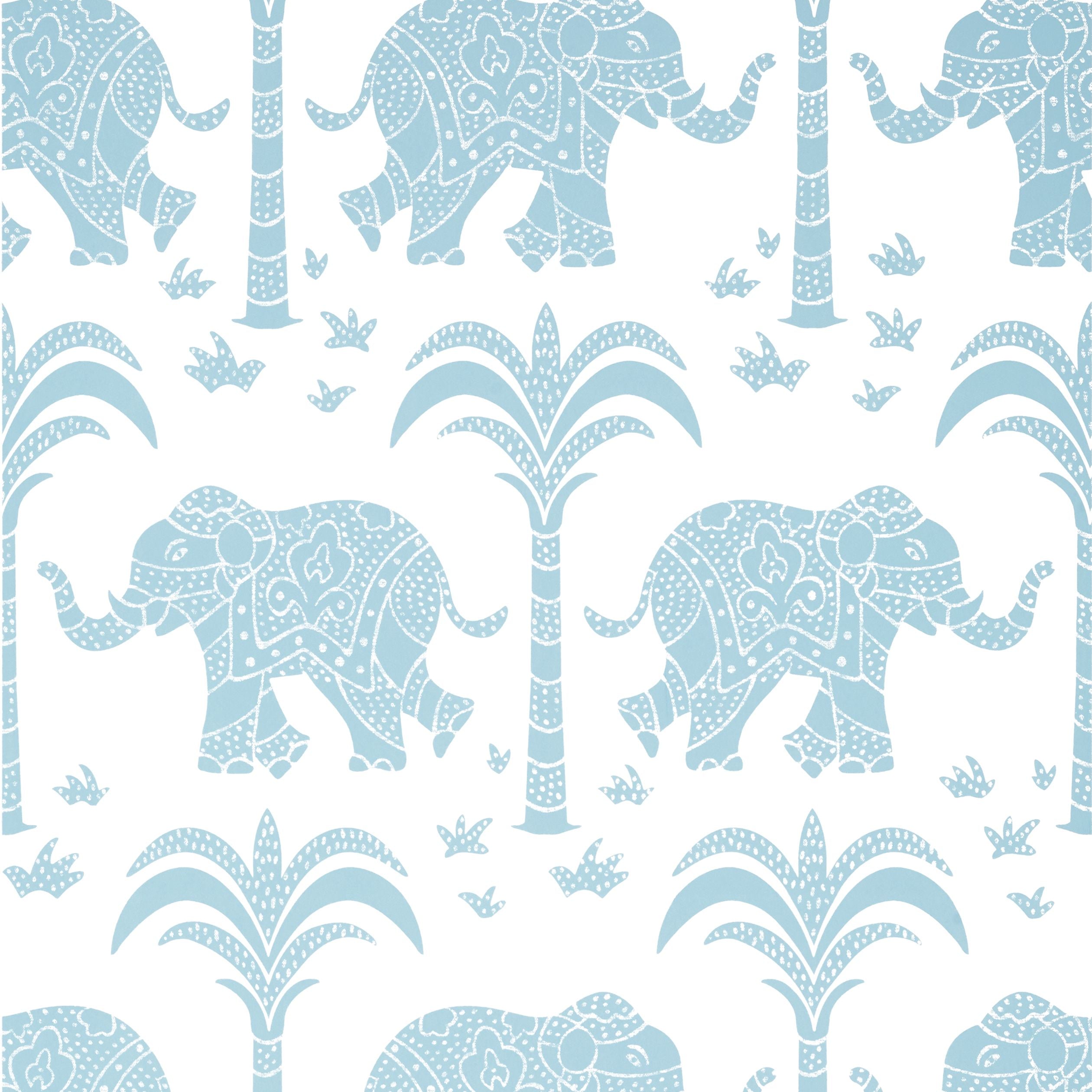 Elephant Thibaut Wallpaper - Double Roll