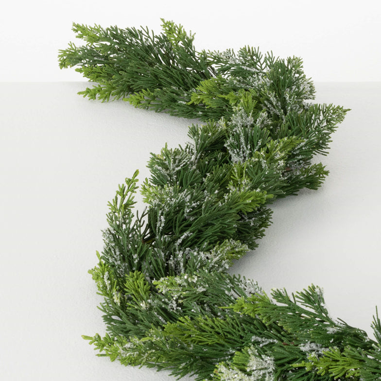 Frosted Cedar Garland