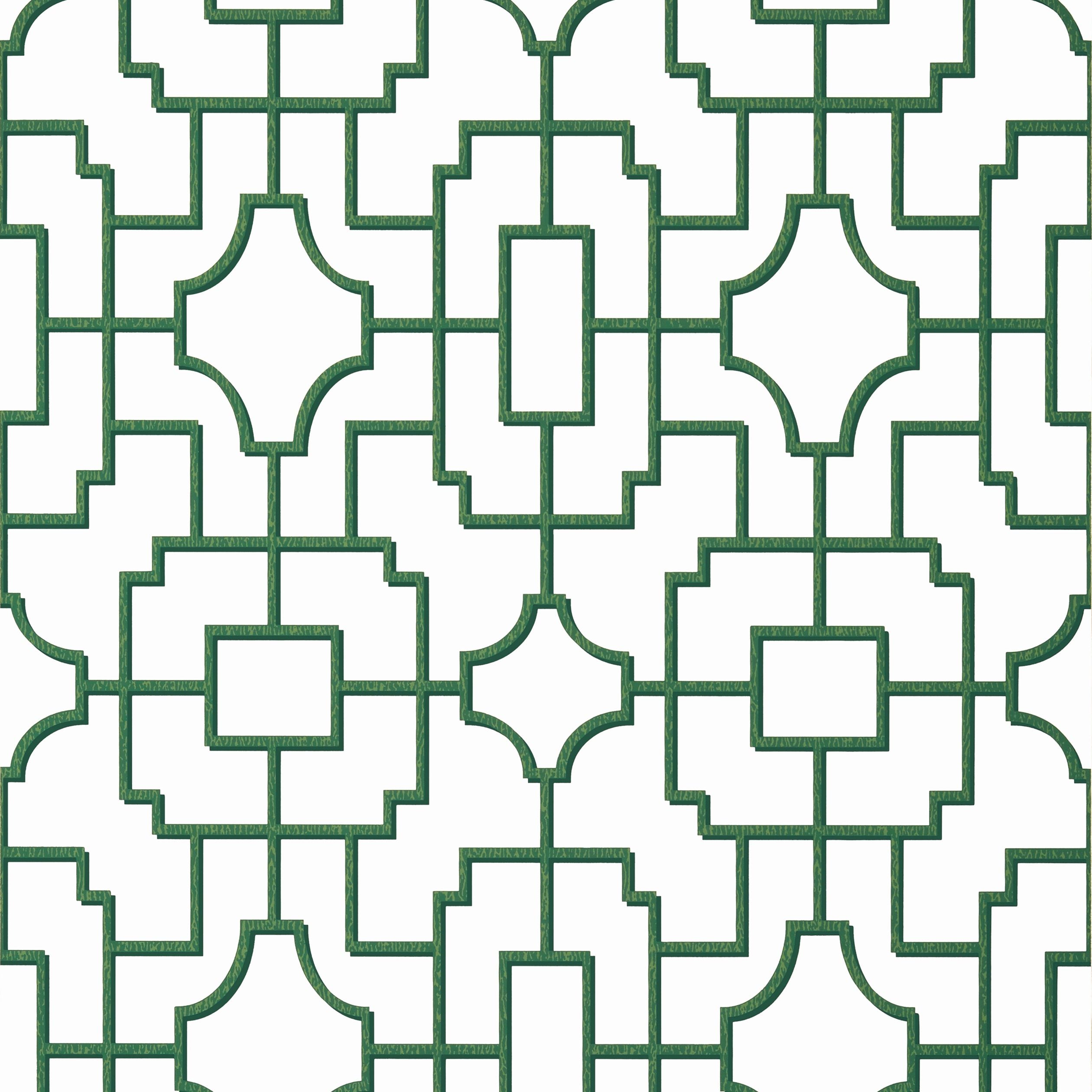 Fretwork Thibaut Wallpaper - Double Roll