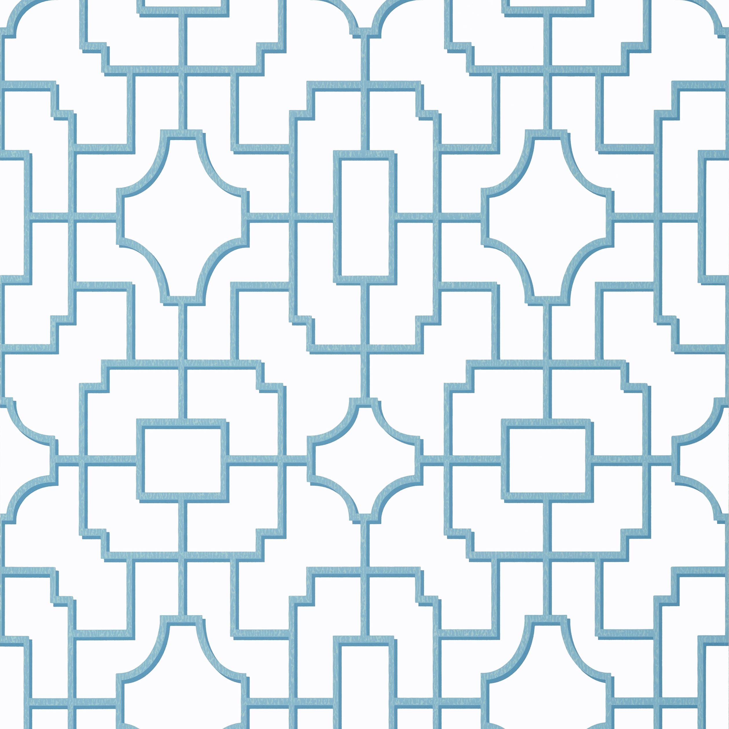 Fretwork Thibaut Wallpaper - Double Roll