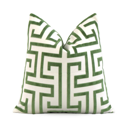 Ming Trail Accent Pillow in Green | 24"x24"