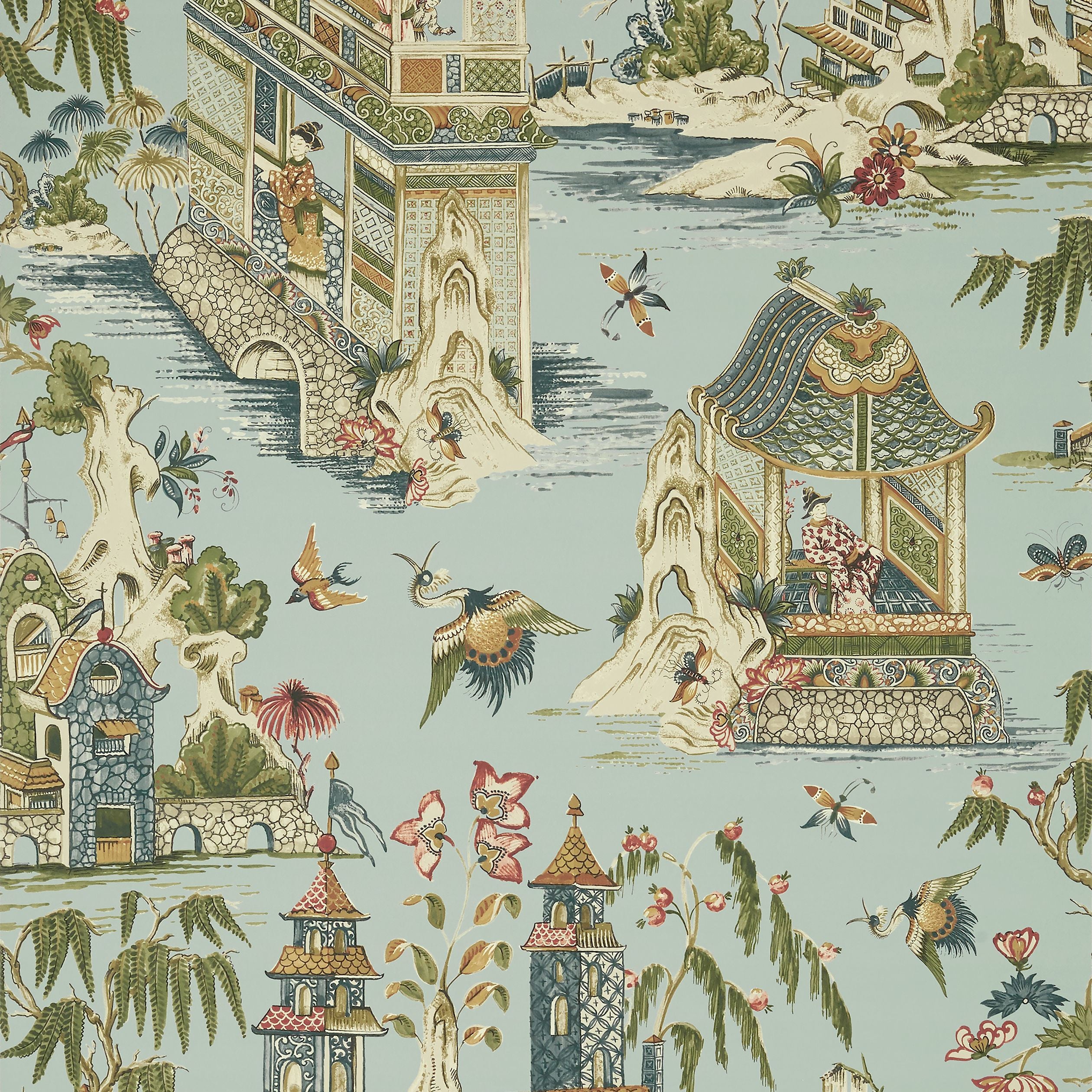 Grand Palace Thibaut Wallpaper - Double Roll