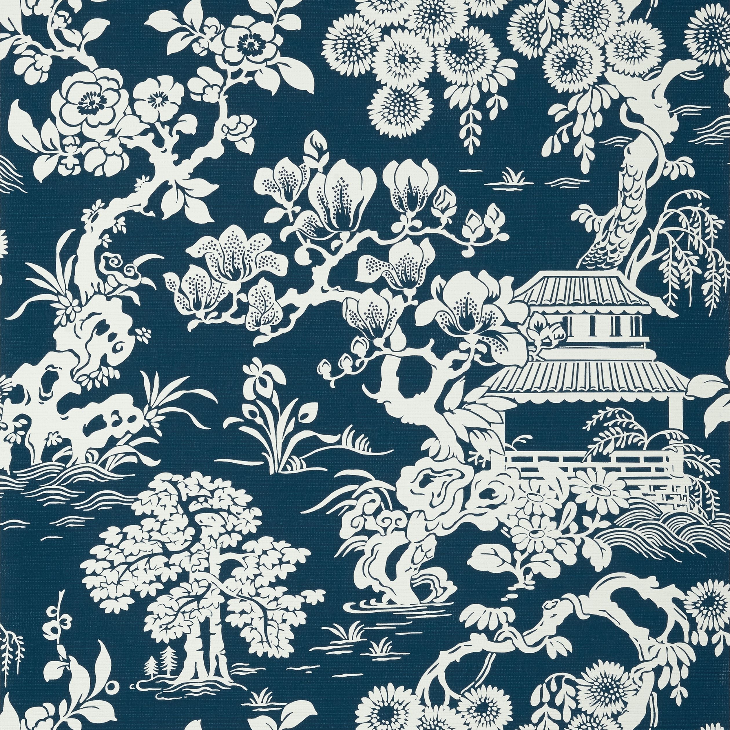 Japanese Garden Thibaut Wallpaper - Double Roll