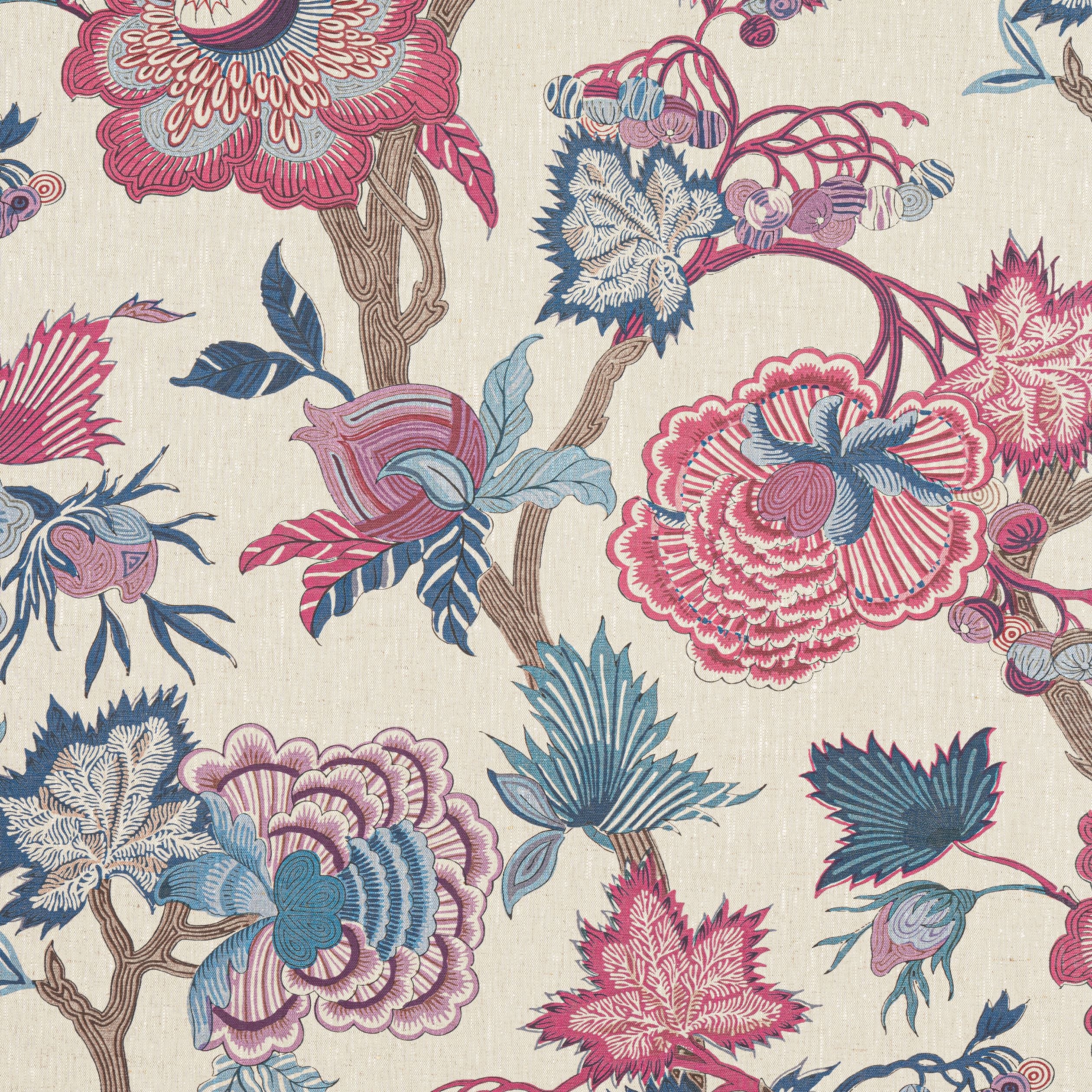 Indienne Jacobean Thibaut Wallpaper - Double Roll