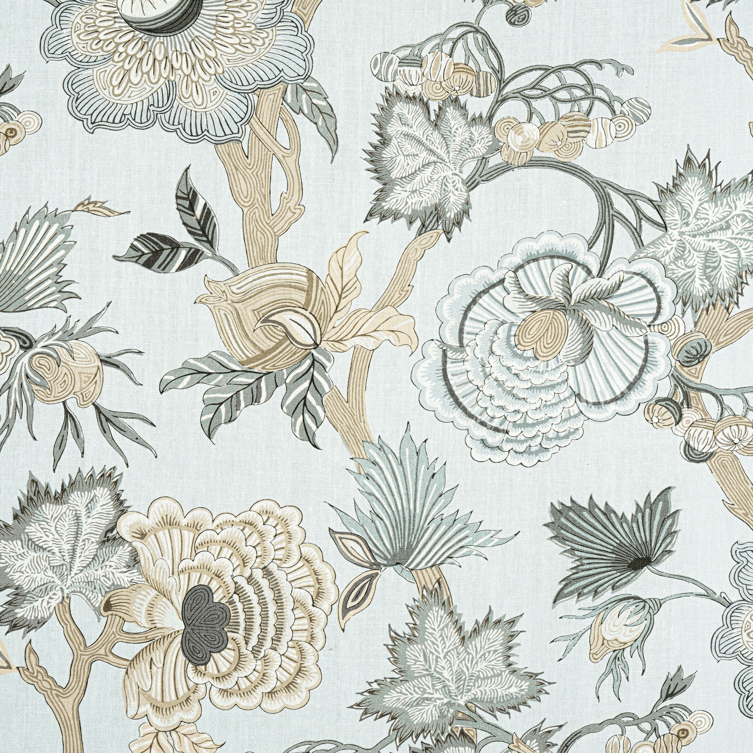 Indienne Jacobean Thibaut Wallpaper - Double Roll