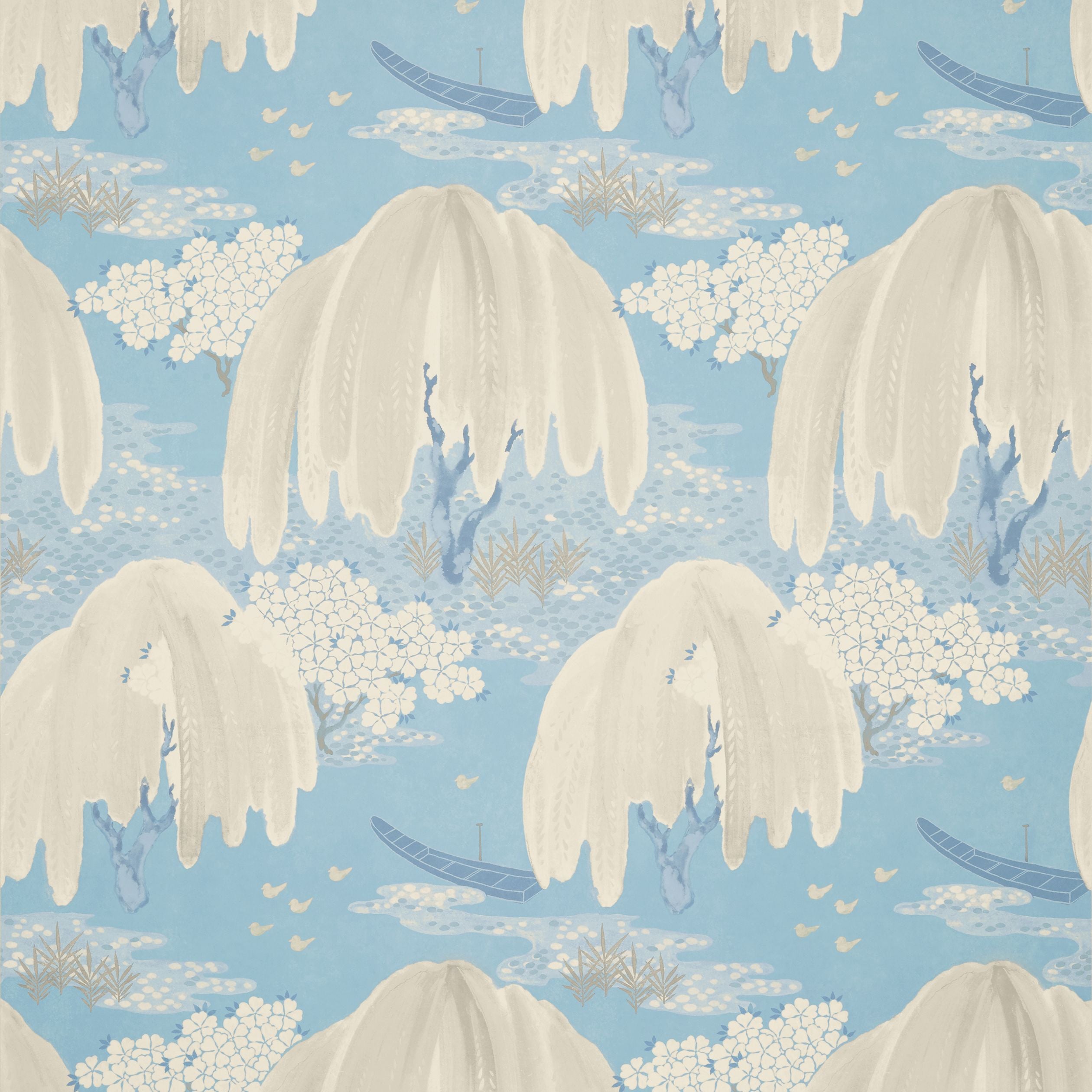 Willow Tree Thibaut Wallpaper - Double Roll