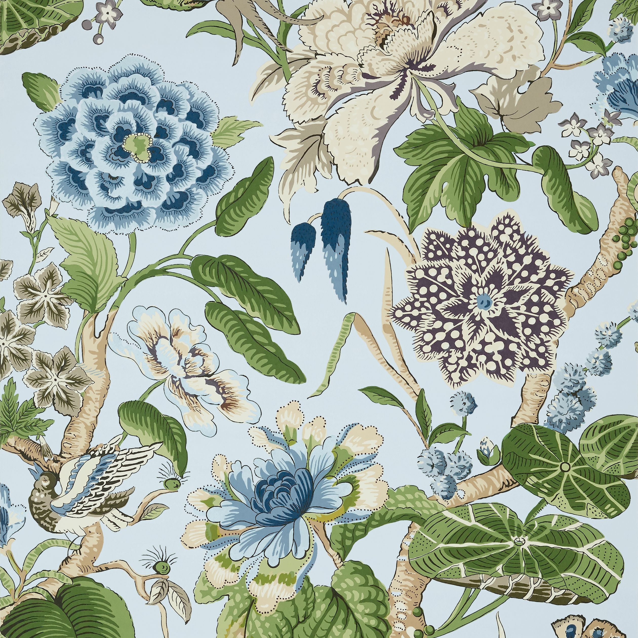 Hill Garden Thibaut Wallpaper - Double Roll