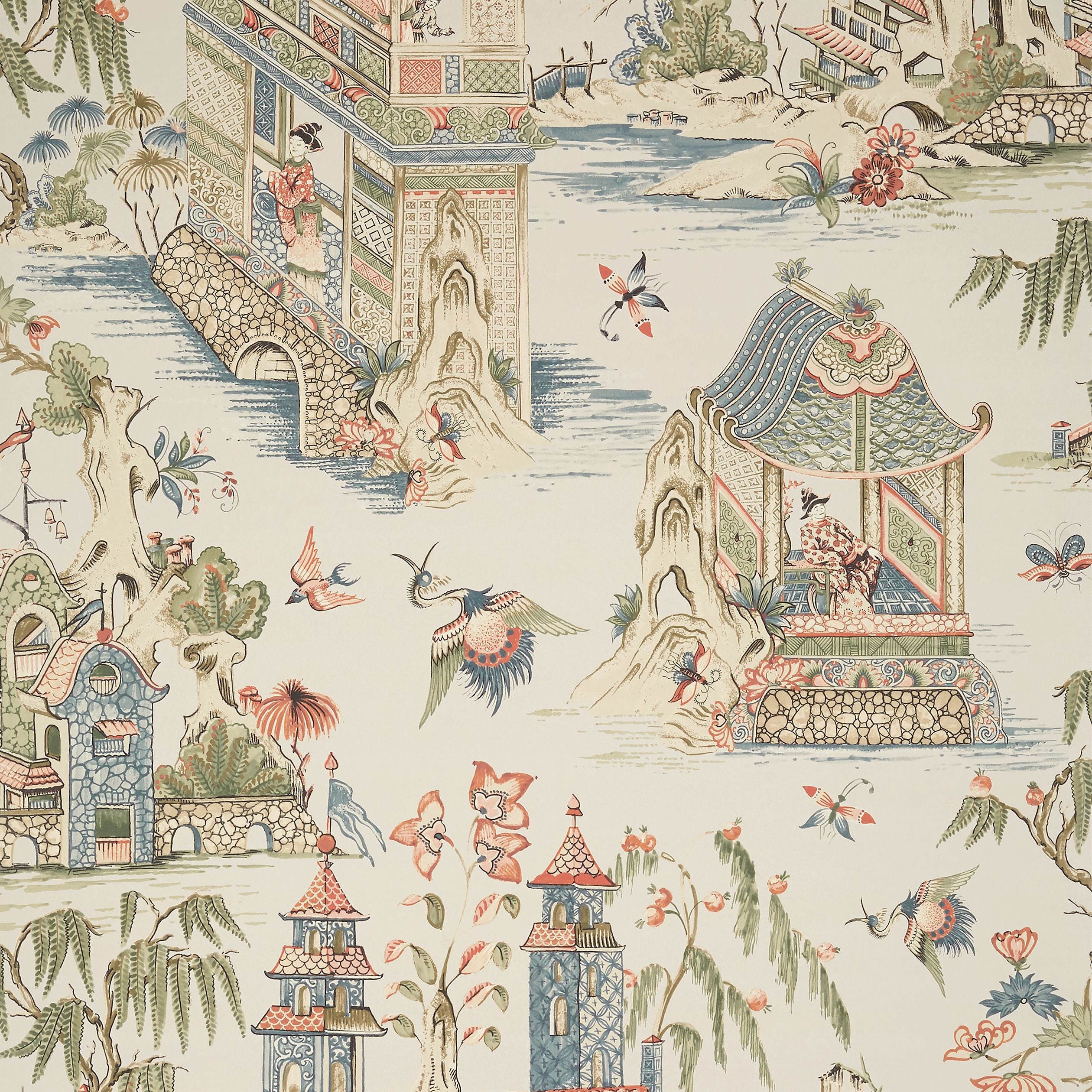 Grand Palace Thibaut Wallpaper - Double Roll