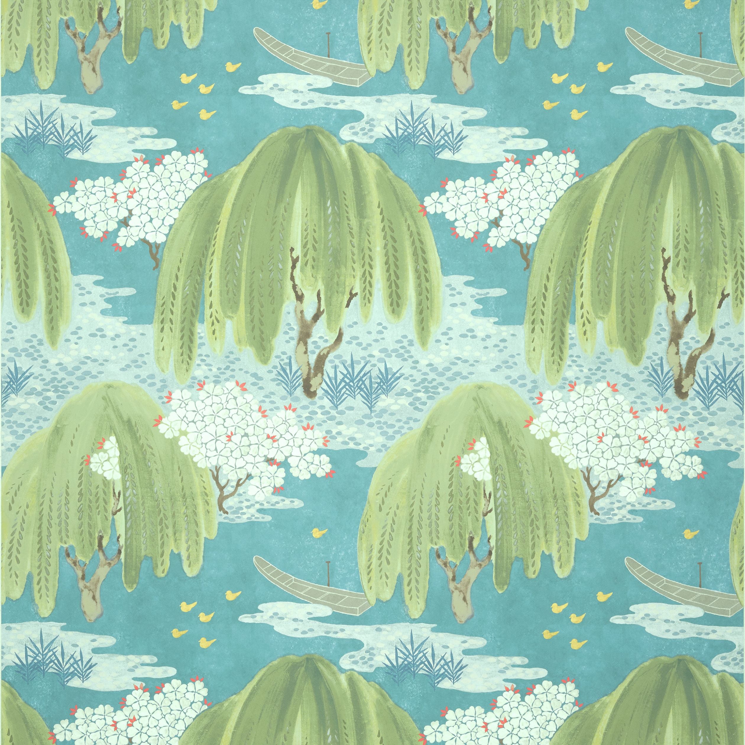 Willow Tree Thibaut Wallpaper - Double Roll