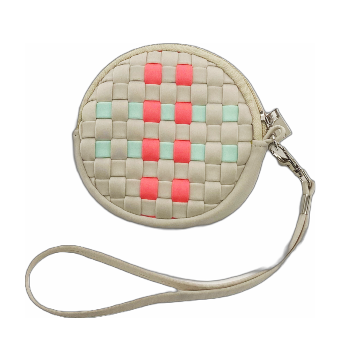 Bone / Sky Multi Woven Coin Purse