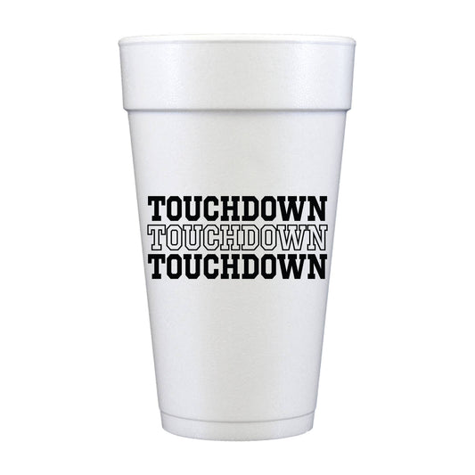 Touchdown Football Tailgate Repeating Foam Cups