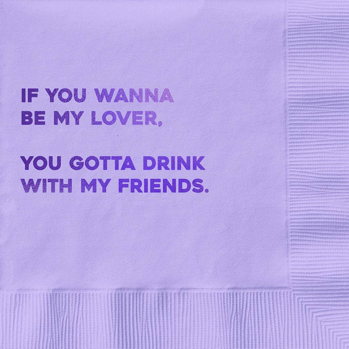 Be My Lover Cocktail Napkins