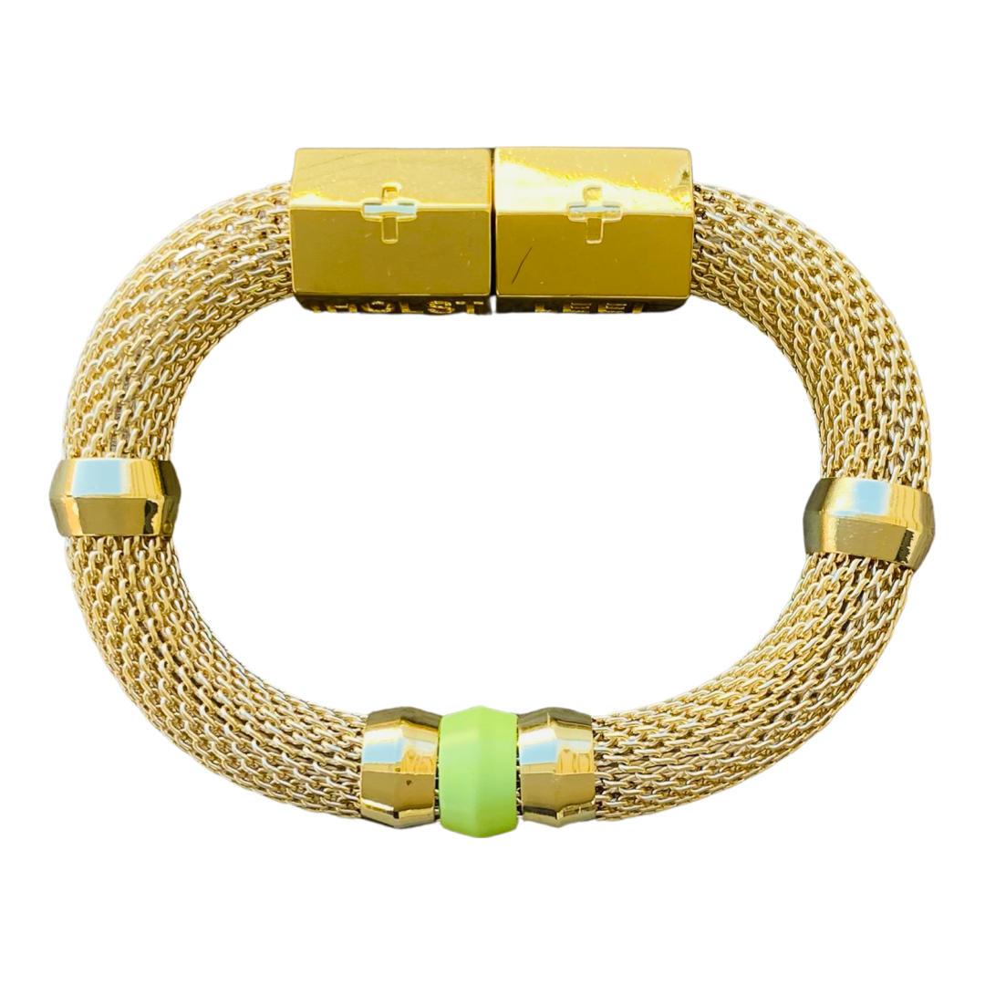 Mesh Candy Bracelet | Lime