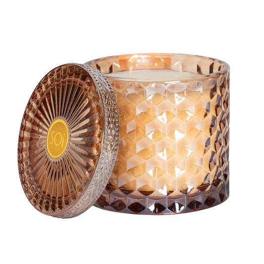 Hazelnut Macchiato Shimmer Dark Amber Candle - 15 oz.