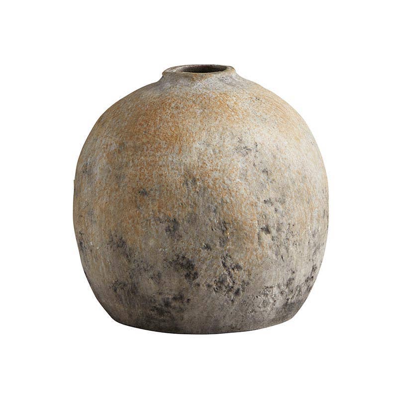 Beige Textured Bud Vase