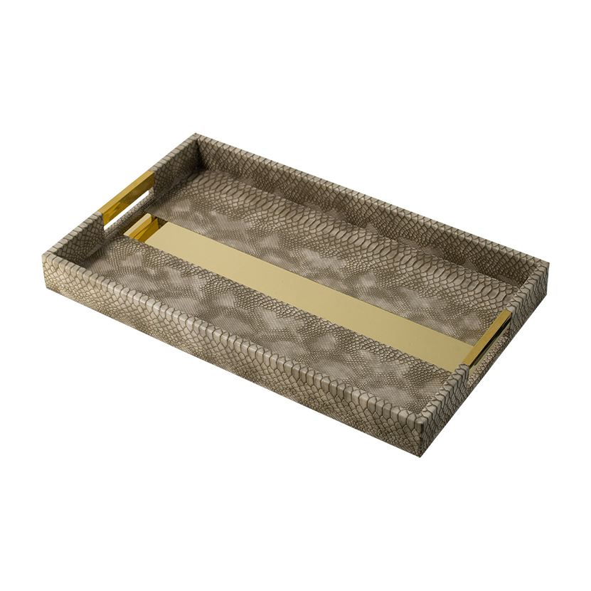 LG Brown & Gold Tray