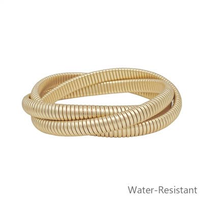 Matte Gold Stretch Bracelet